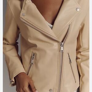Anthropologie | Saige Faux Leather Moto Jacket